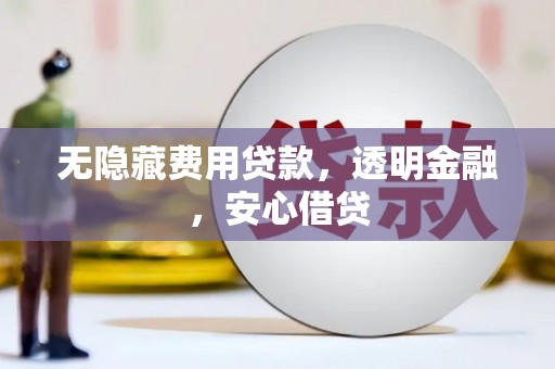 江陵无隐藏费用贷款，透明金融，安心借贷