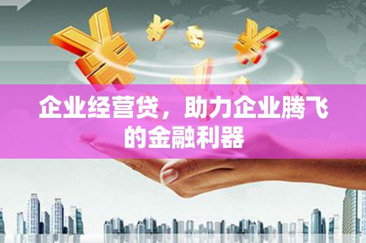 江陵企业经营贷，助力企业腾飞的金融利器
