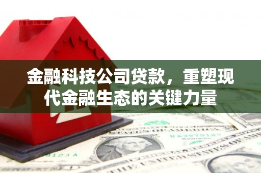 江陵金融科技公司贷款，重塑现代金融生态的关键力量