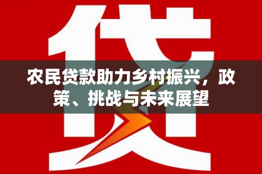 江陵农民贷款助力乡村振兴，政策、挑战与未来展望