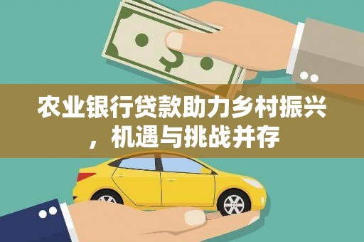 江陵农业银行贷款助力乡村振兴，机遇与挑战并存